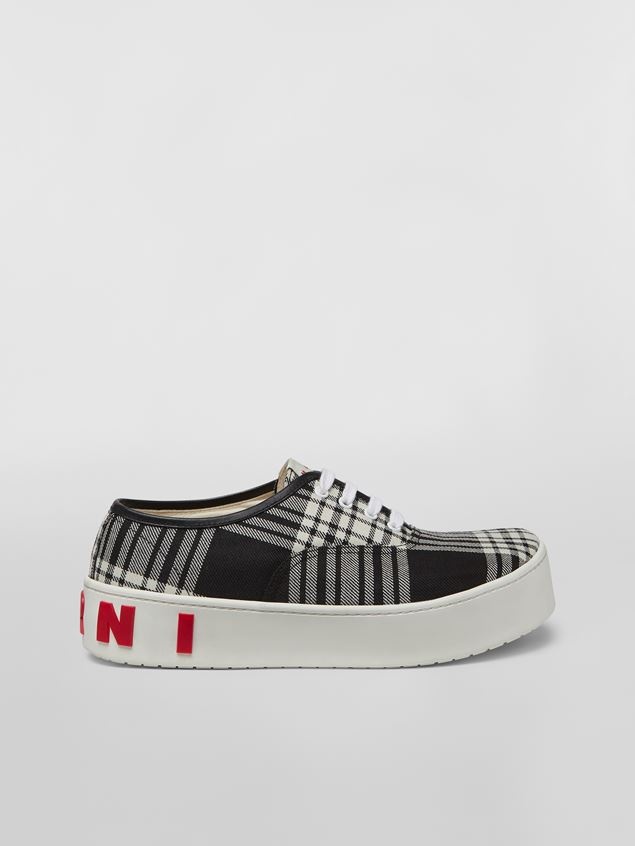 TARTAN WOOL SNEAKER - 1