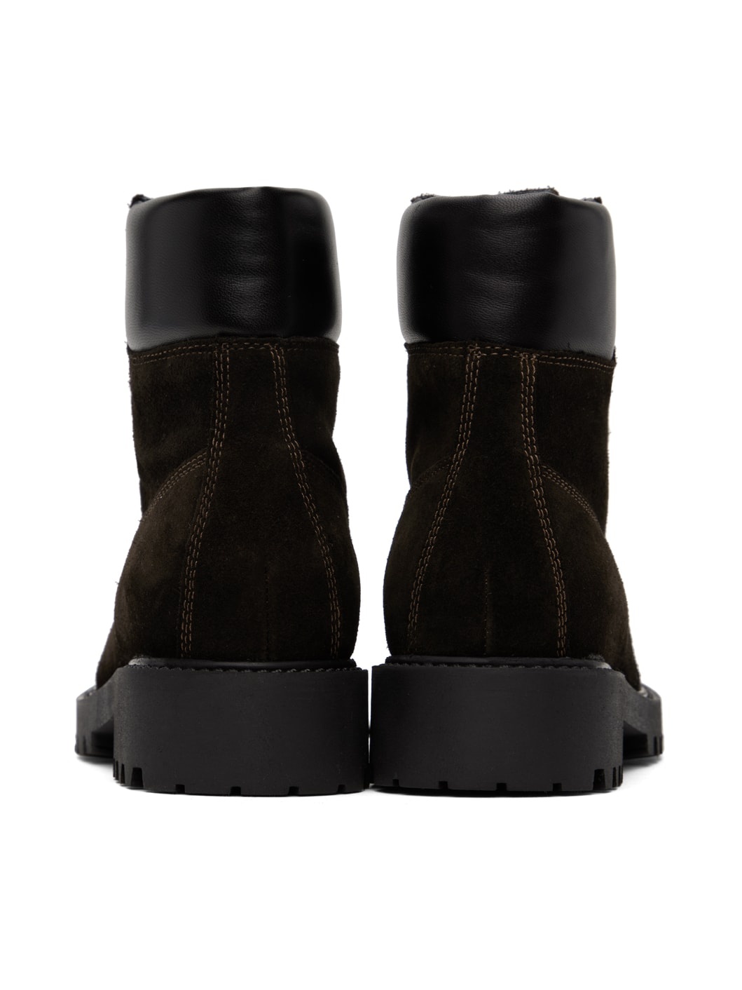 【関税込み】TOTEME ブラウン Husky ブーツ Totême Brown Husky Boots | ssense | REVERSIBLE