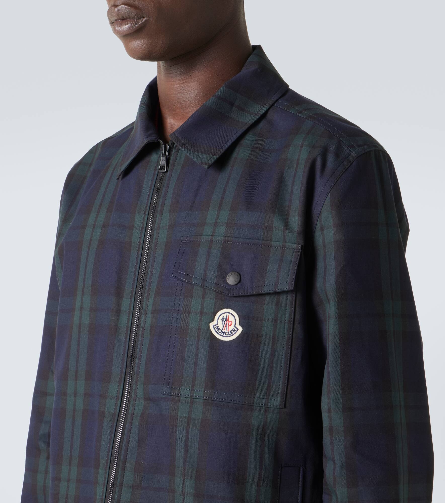 Checked cotton jacket - 5