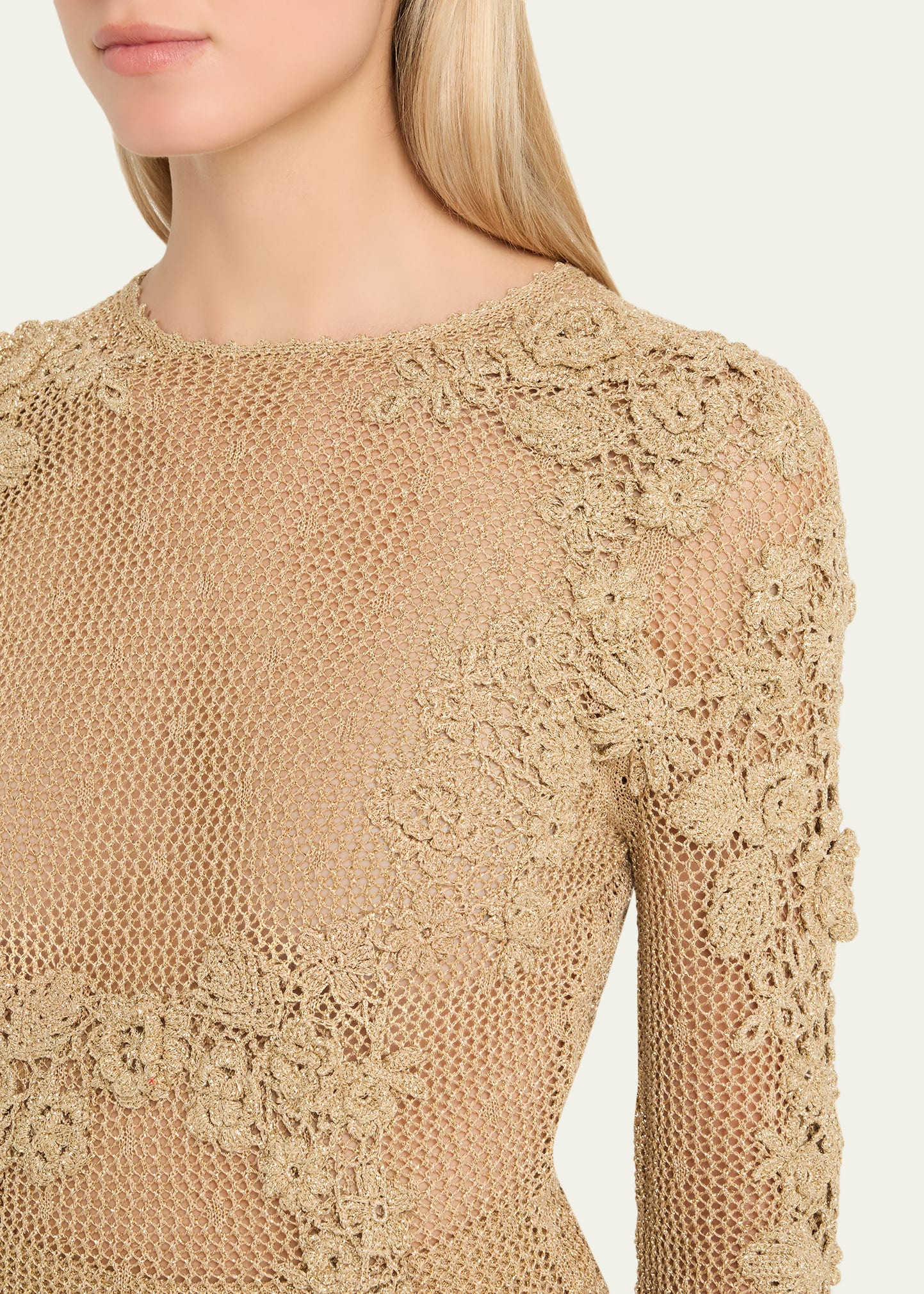 Viola Crochet Knit Top - 5