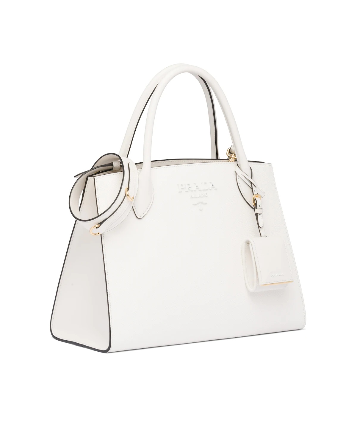 Medium Saffiano leather Prada Monochrome bag - 3