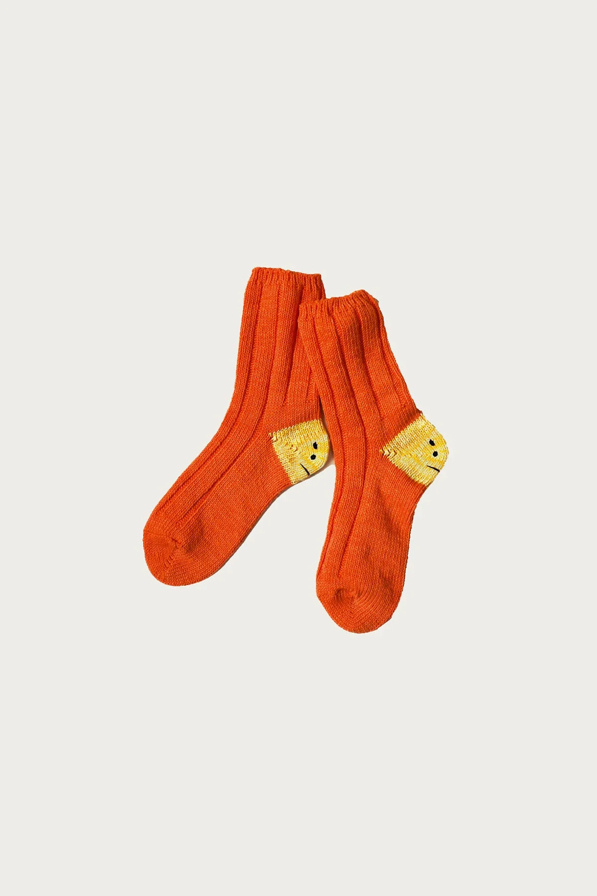 56 Yarns MA-1 RAINBOWY HAPPY HEEL Socks - Orange - 1