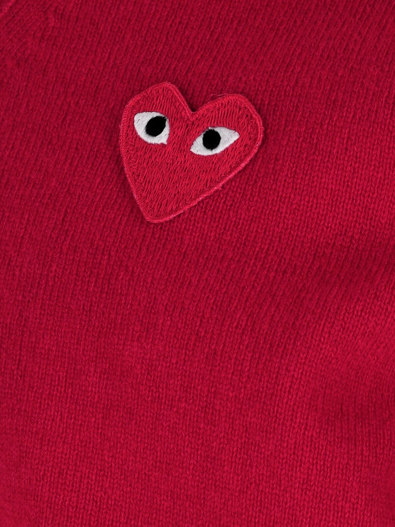 Comme des Garçons PLAY LOGO CARDIGAN outlook