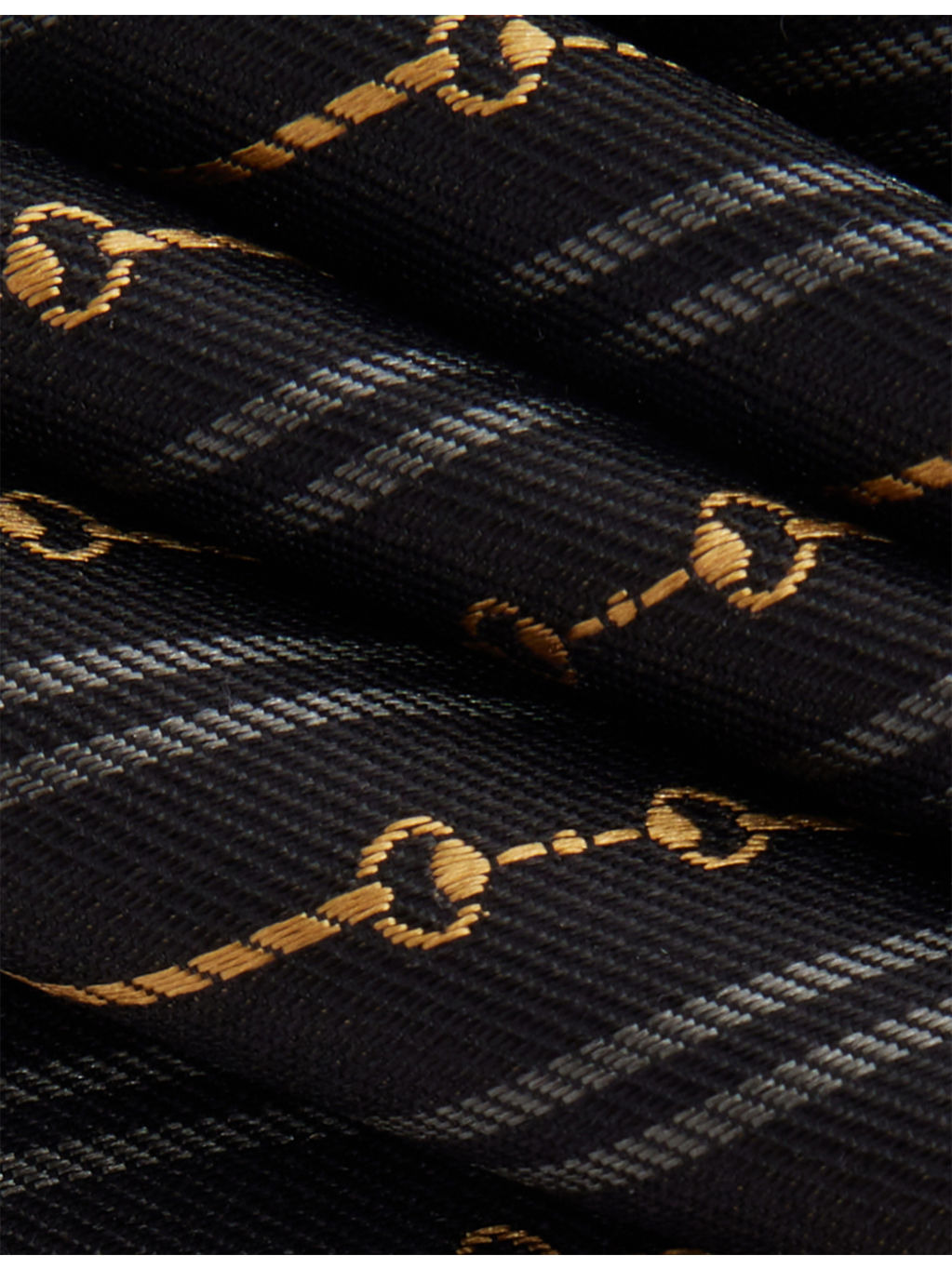 Horsebit Jacquard Silk Tie - 2