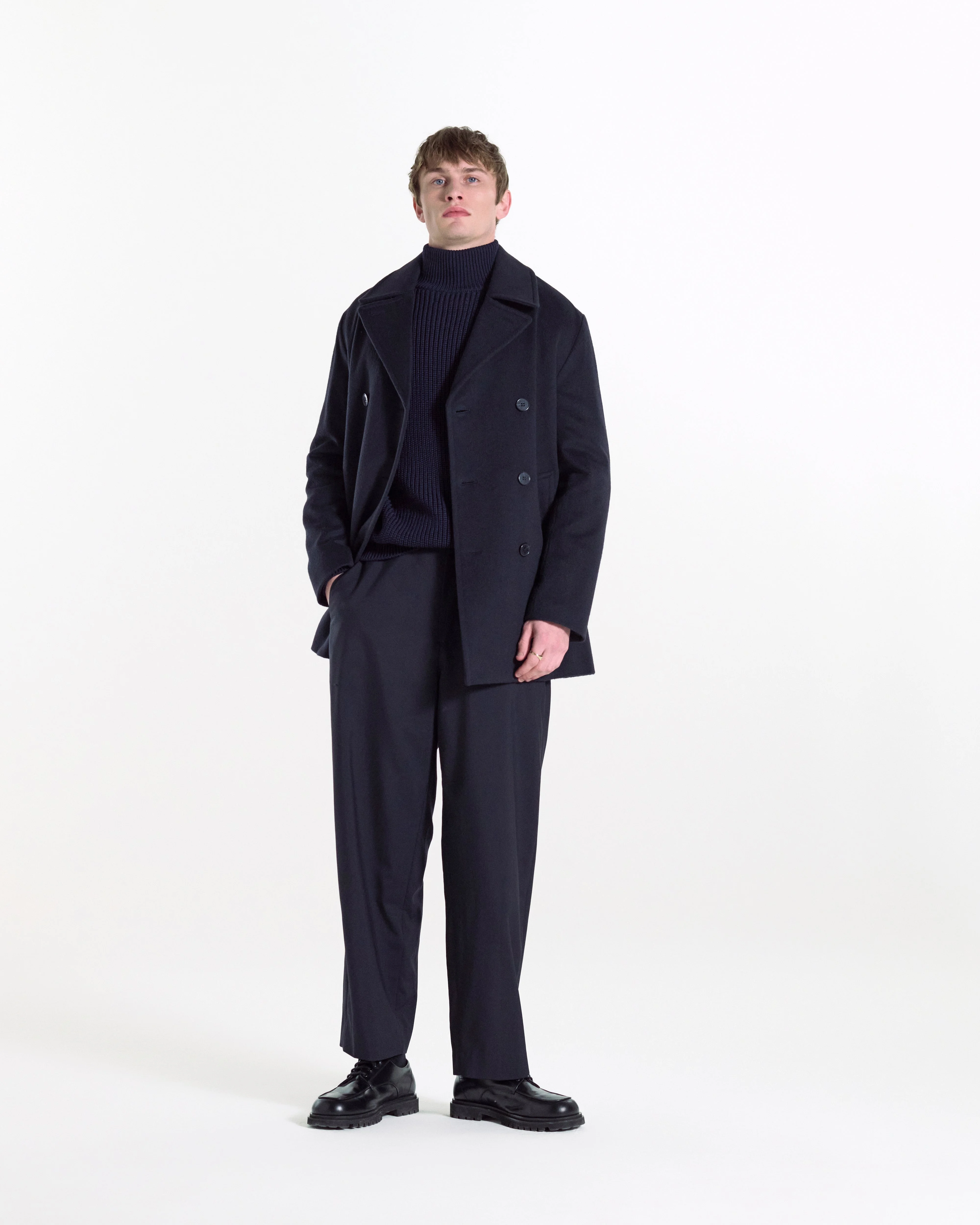 Dalton Wool Peacoat - 1