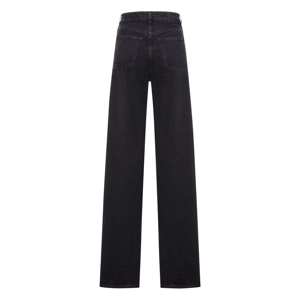 Saint Laurent Black Denim - Wide-Leg Jeans Women - 2
