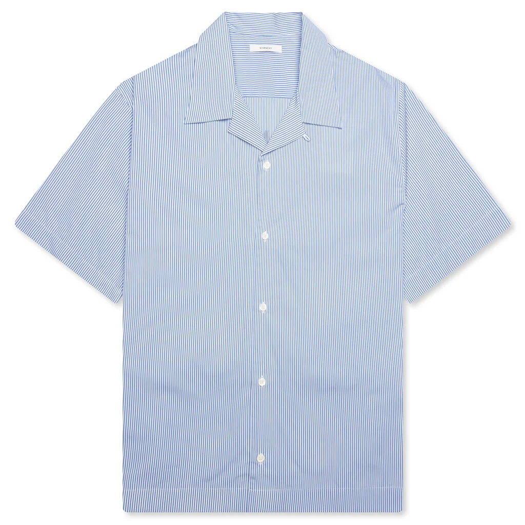 STRIPED SHIRT - WHITE/LIGHT BLUE - 1
