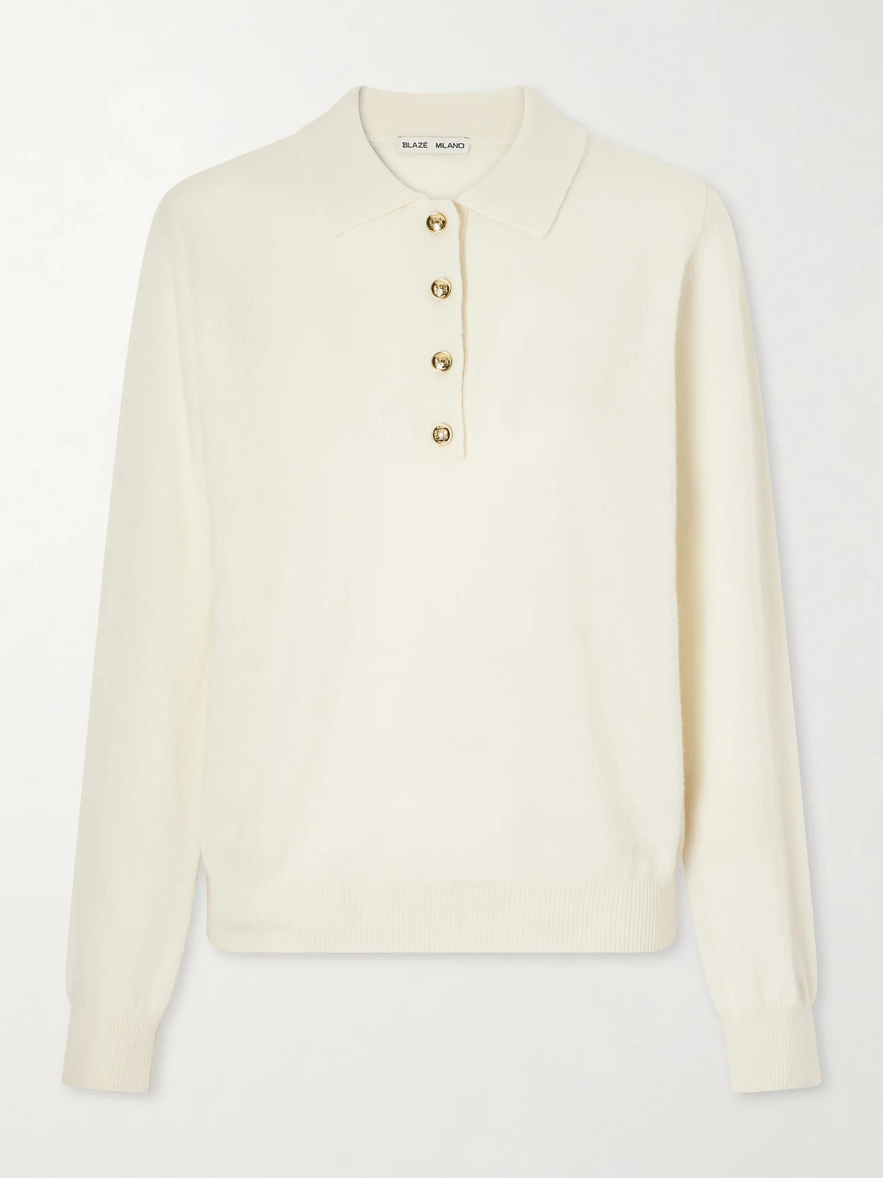 Highland Wool And Cashmere-blend Polo Sweater - 1