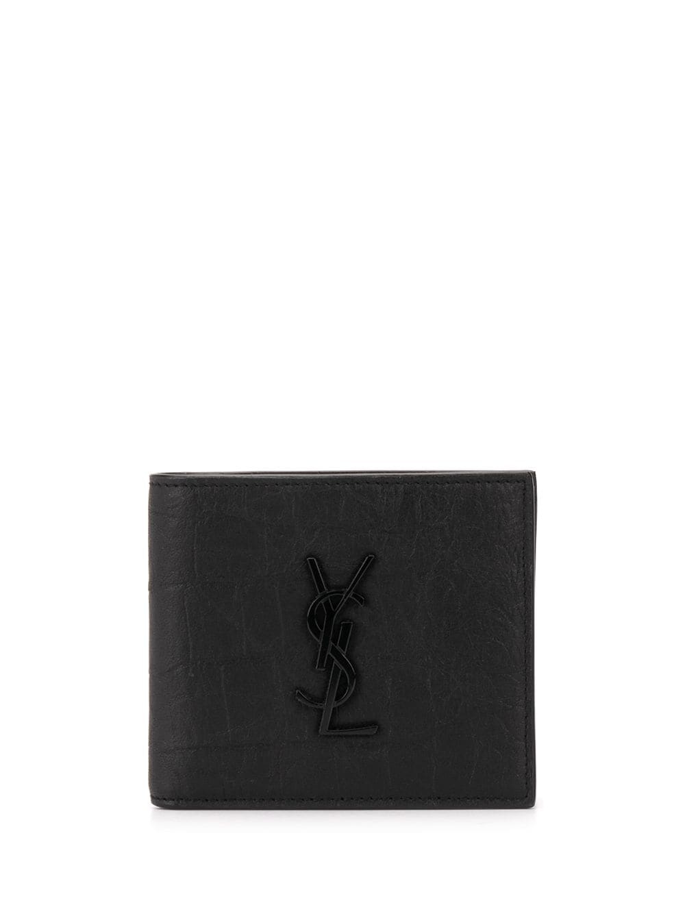 wrinkled-effect bi-fold wallet - 1