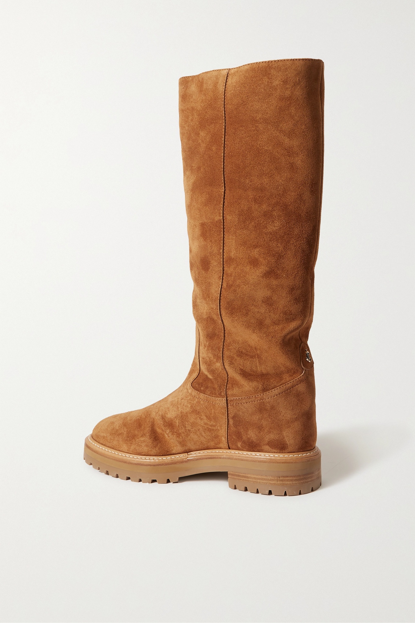 Yomi shearling-lined suede knee boots - 3