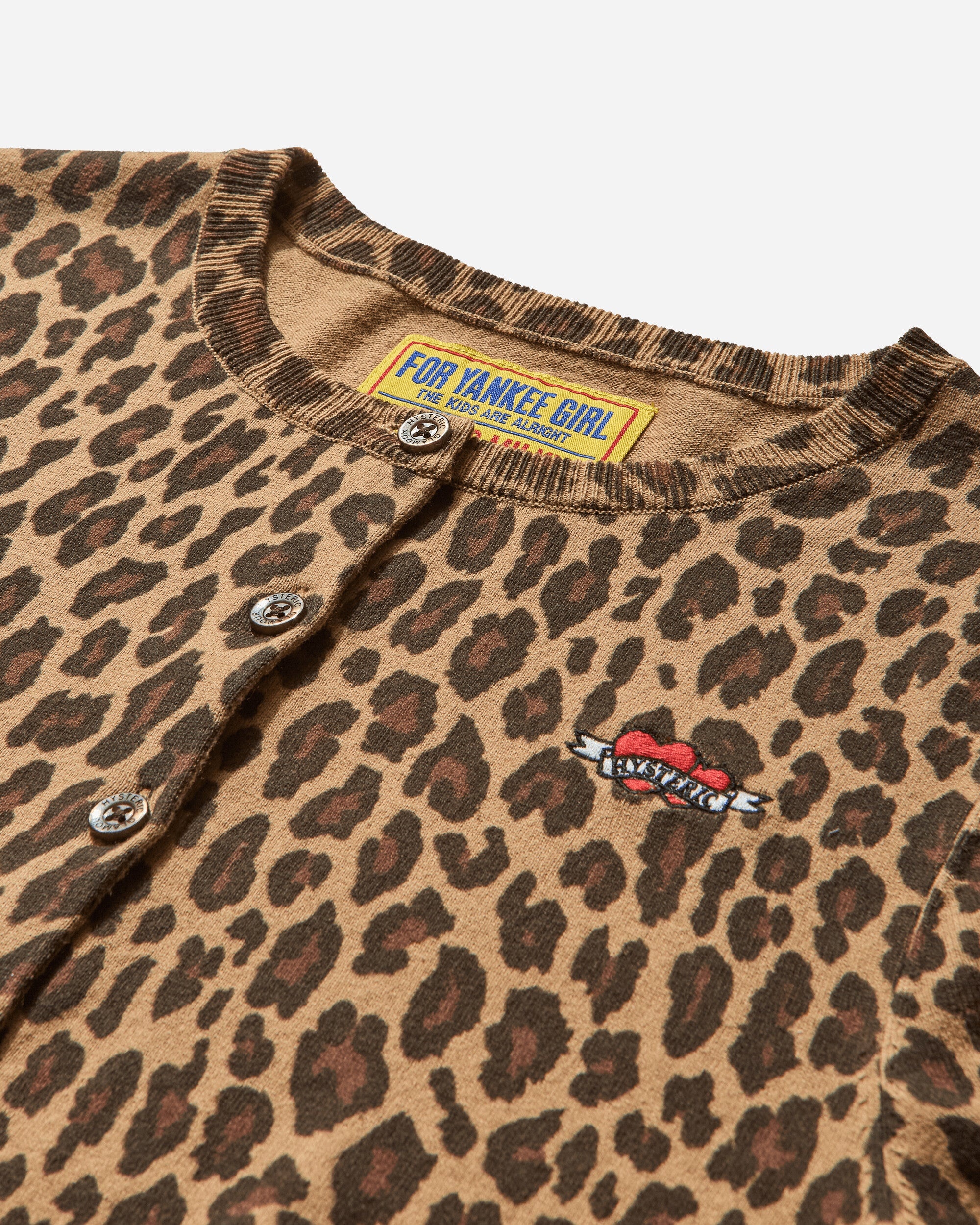 Women's Leopard Pattern Cardigan Beige - 3