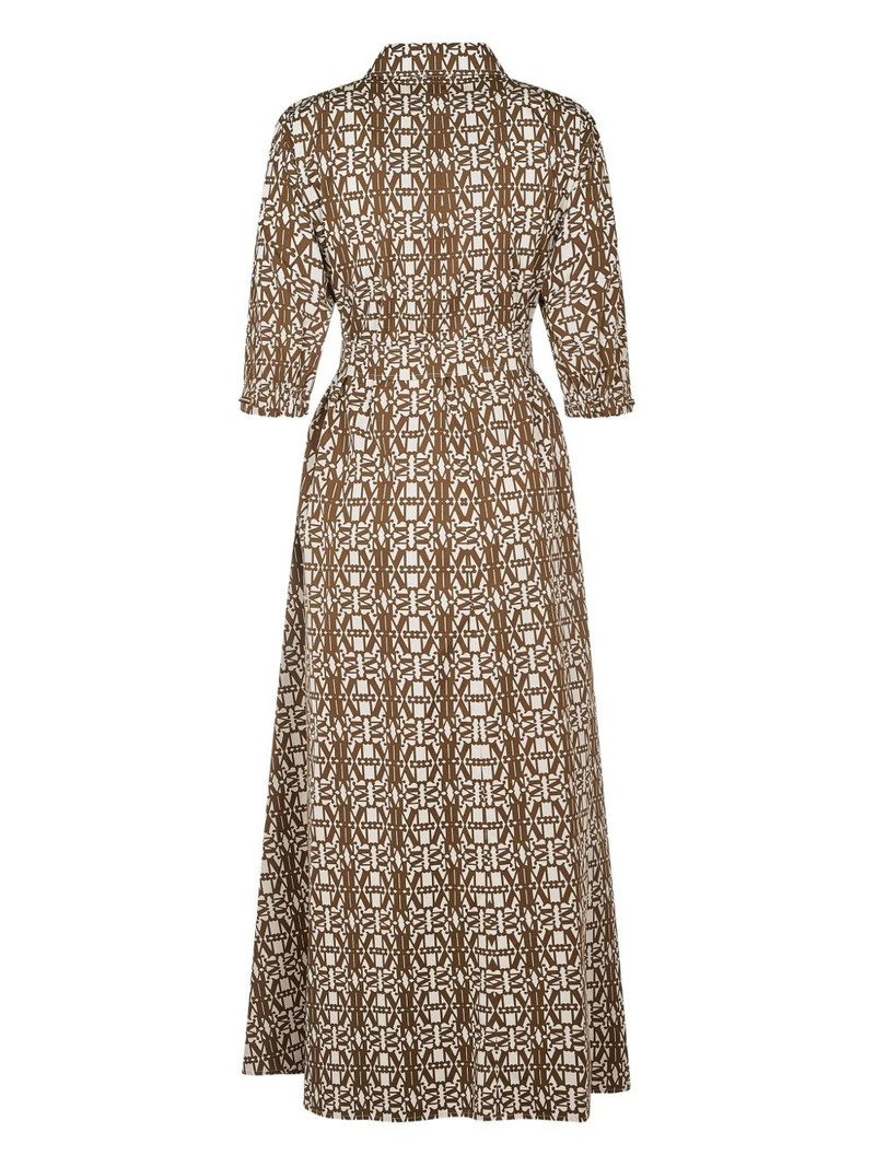 Max Mara graphic-print cotton dress outlook