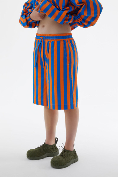 SUNNEI SHORT ELASTIC PANTS WITH ORANGE & AZURE STRIPES outlook