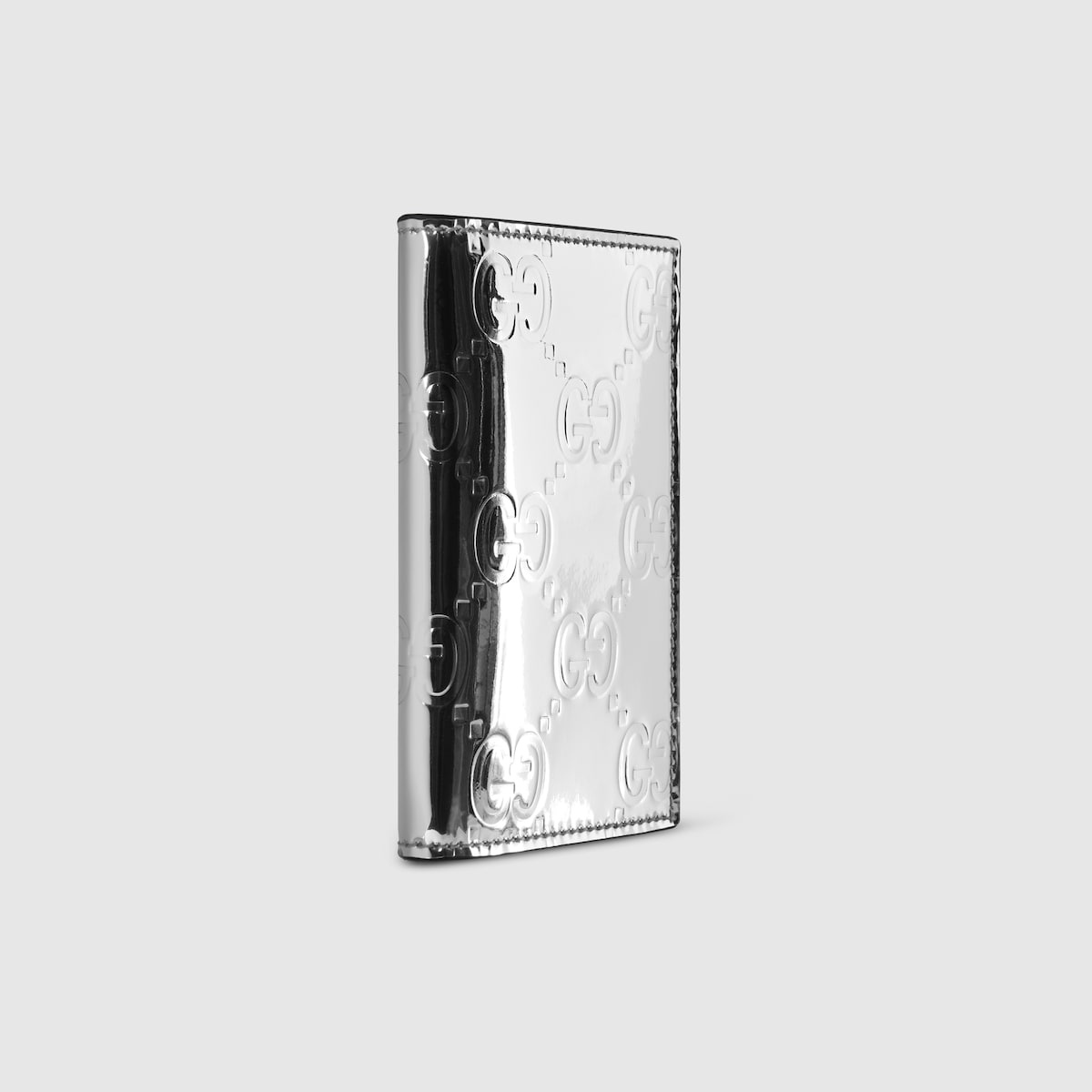 Bi-fold embossed GG card case - 3