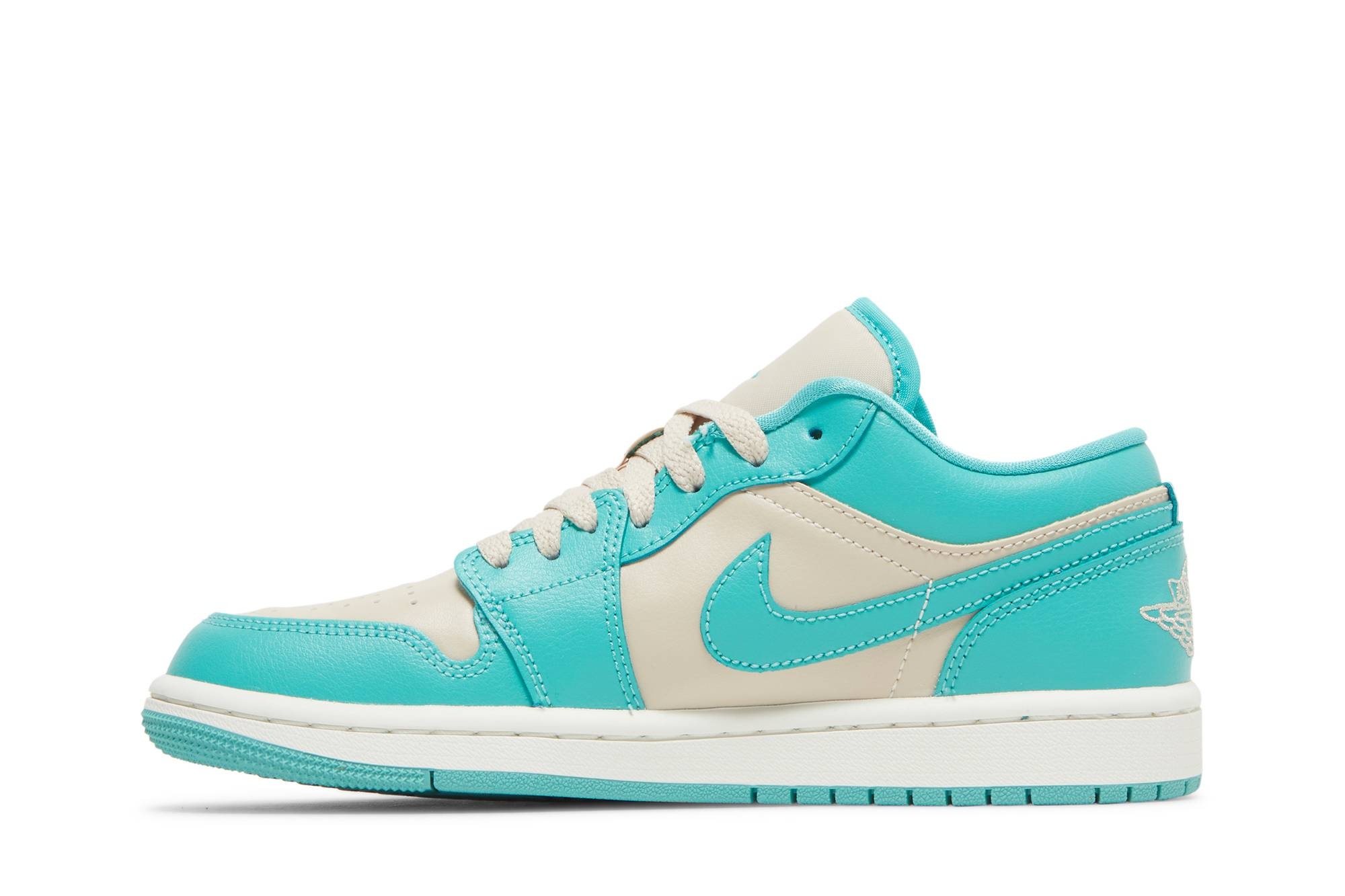 Wmns Air Jordan 1 Low 'Tropical Teal Sandy Beige' - 3