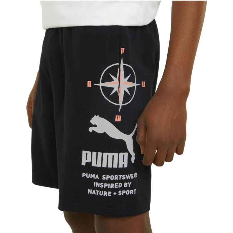 PUMA Nature Camp Graphic Shorts 'Black' 536943-01 - 5
