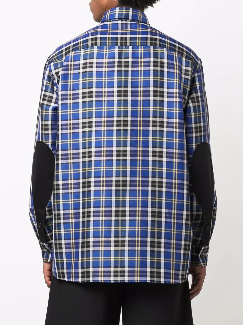 Greca-detail plaid shirt - 4