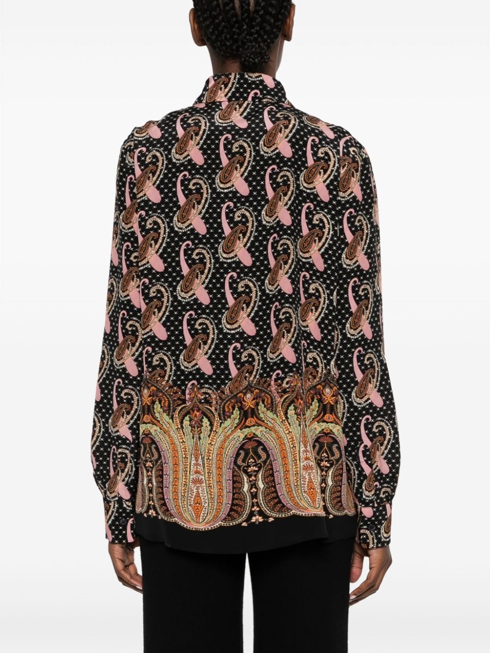 paisley-print silk shirt - 4