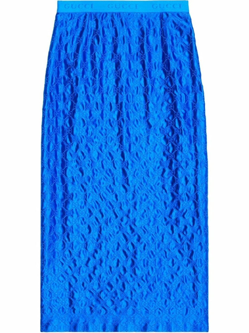 GG Supreme silk skirt - 1