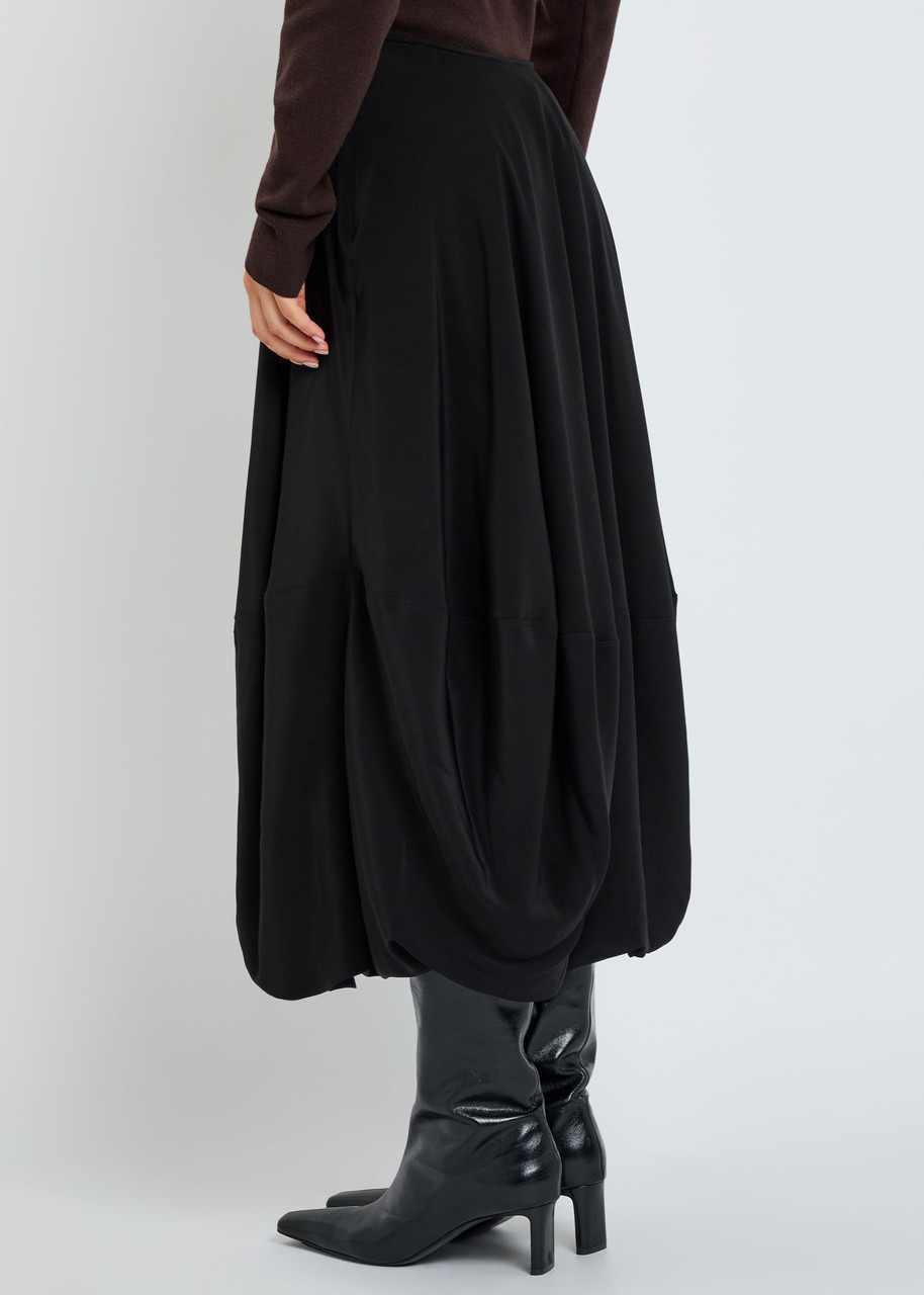 Lemaire Balloon Silk-crepe Midi Skirt - 3