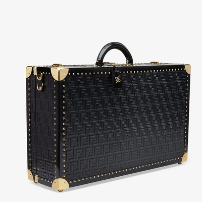 FENDI Black leather suitcase outlook