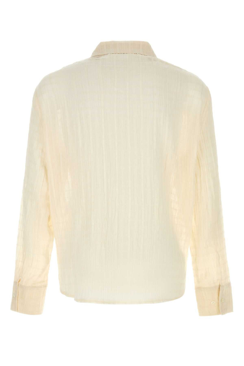 Séfr Cream Cotton Ignacio Shirt Cloudwhitecheck Exterior: Camicie outlook