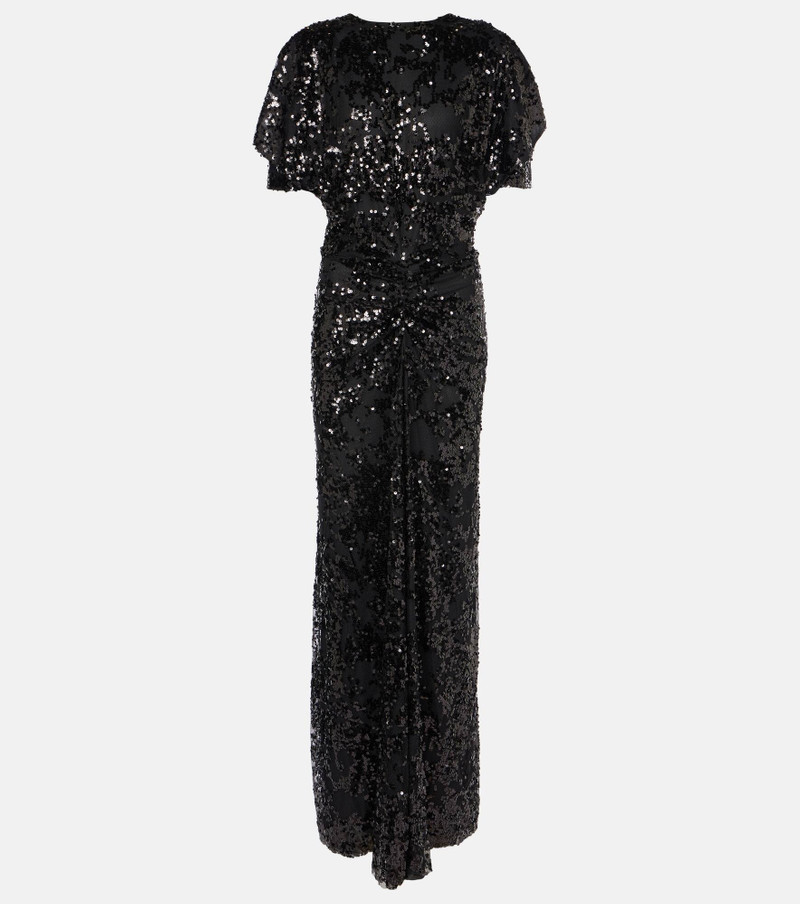 Sequined gathered gown - 1