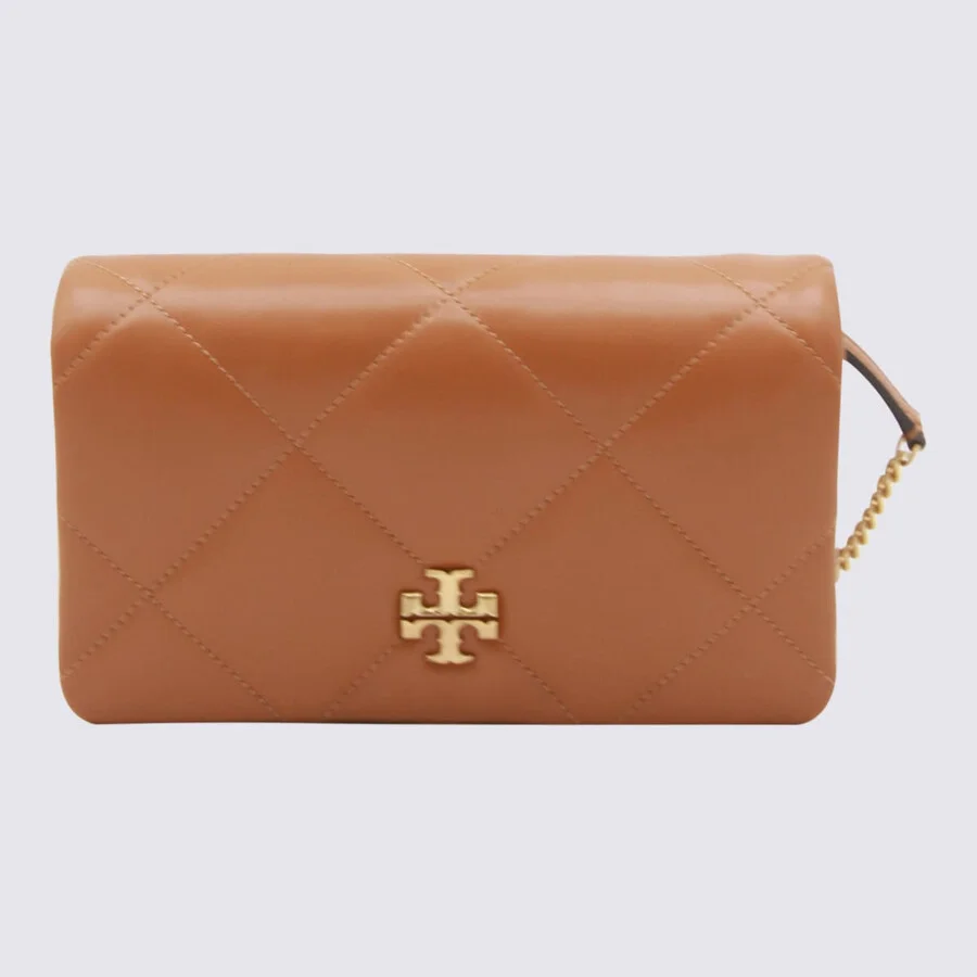 Tory Burch Classic Chestnut Leather Kira Crossbody Bag - 1