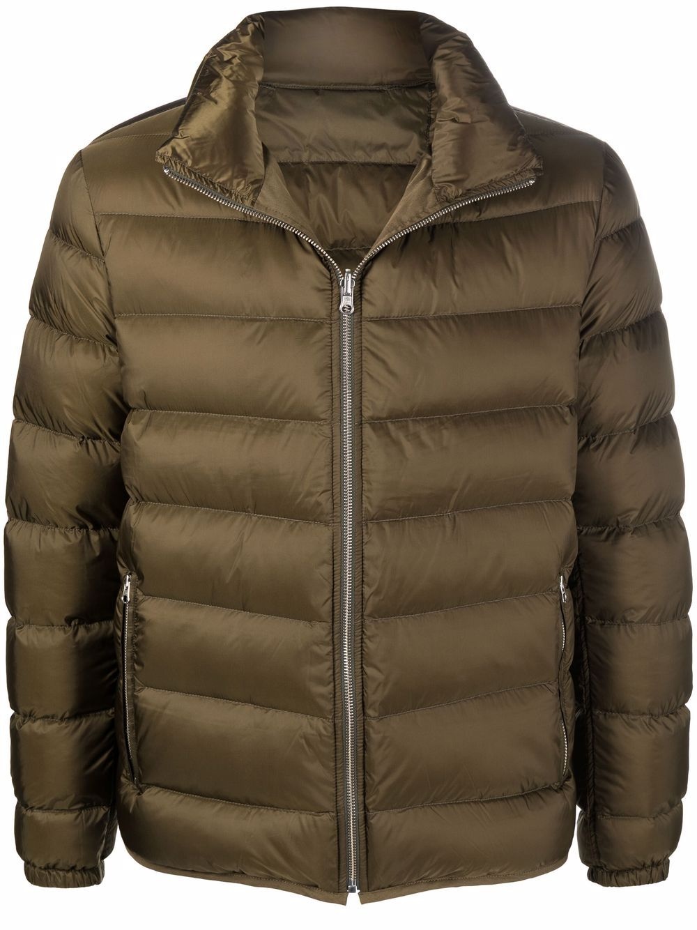 zip-up tonal puffer jacket - 1