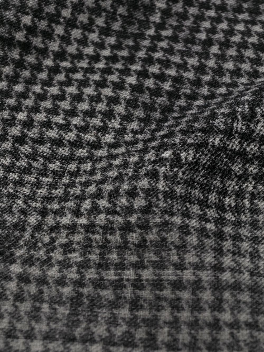 gradient houndstooth check scarf - 3