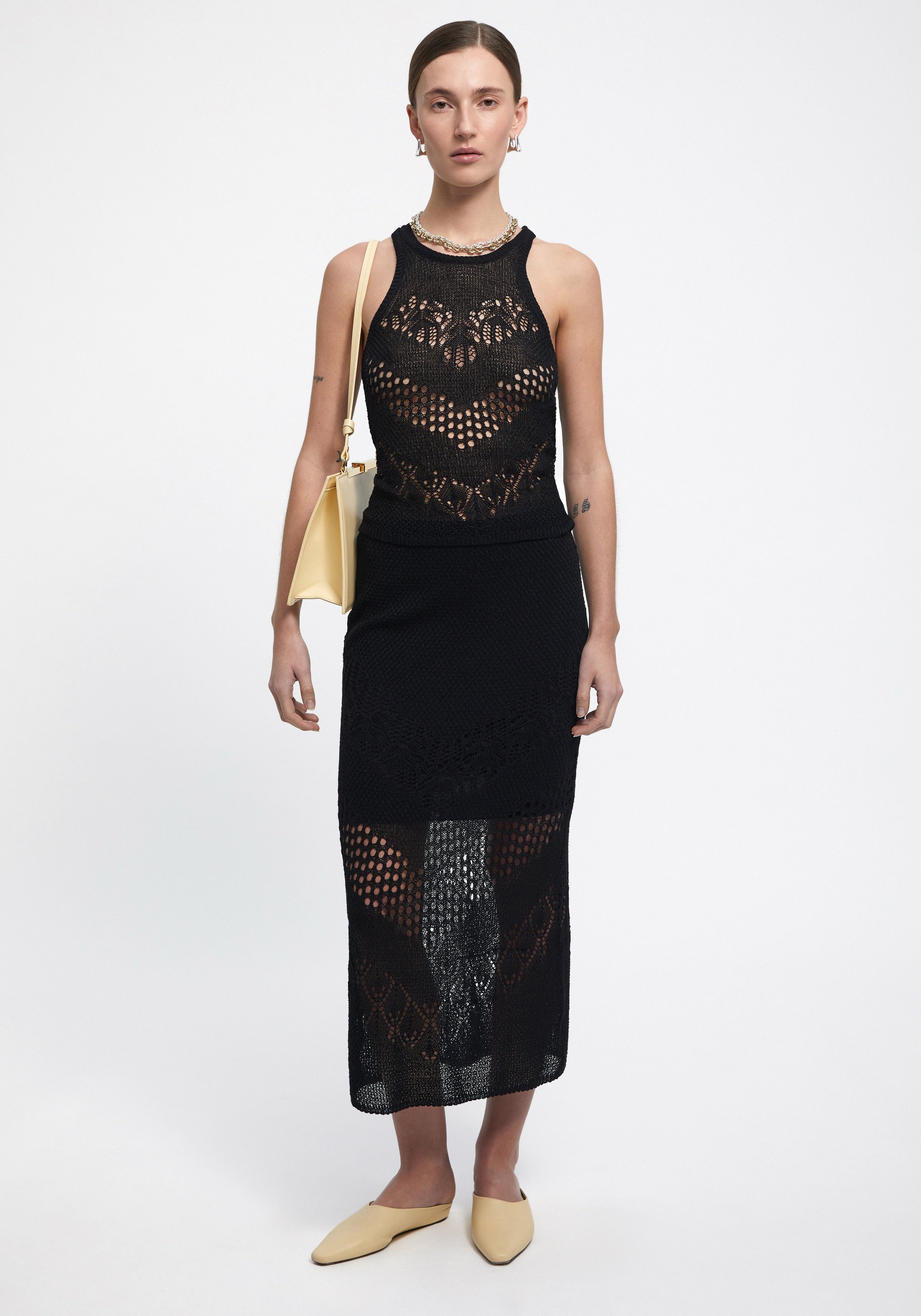 MAUD
Lace knit midi skirt - 2