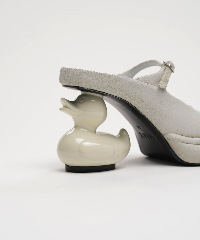 Duck Heel Suede Mule 17