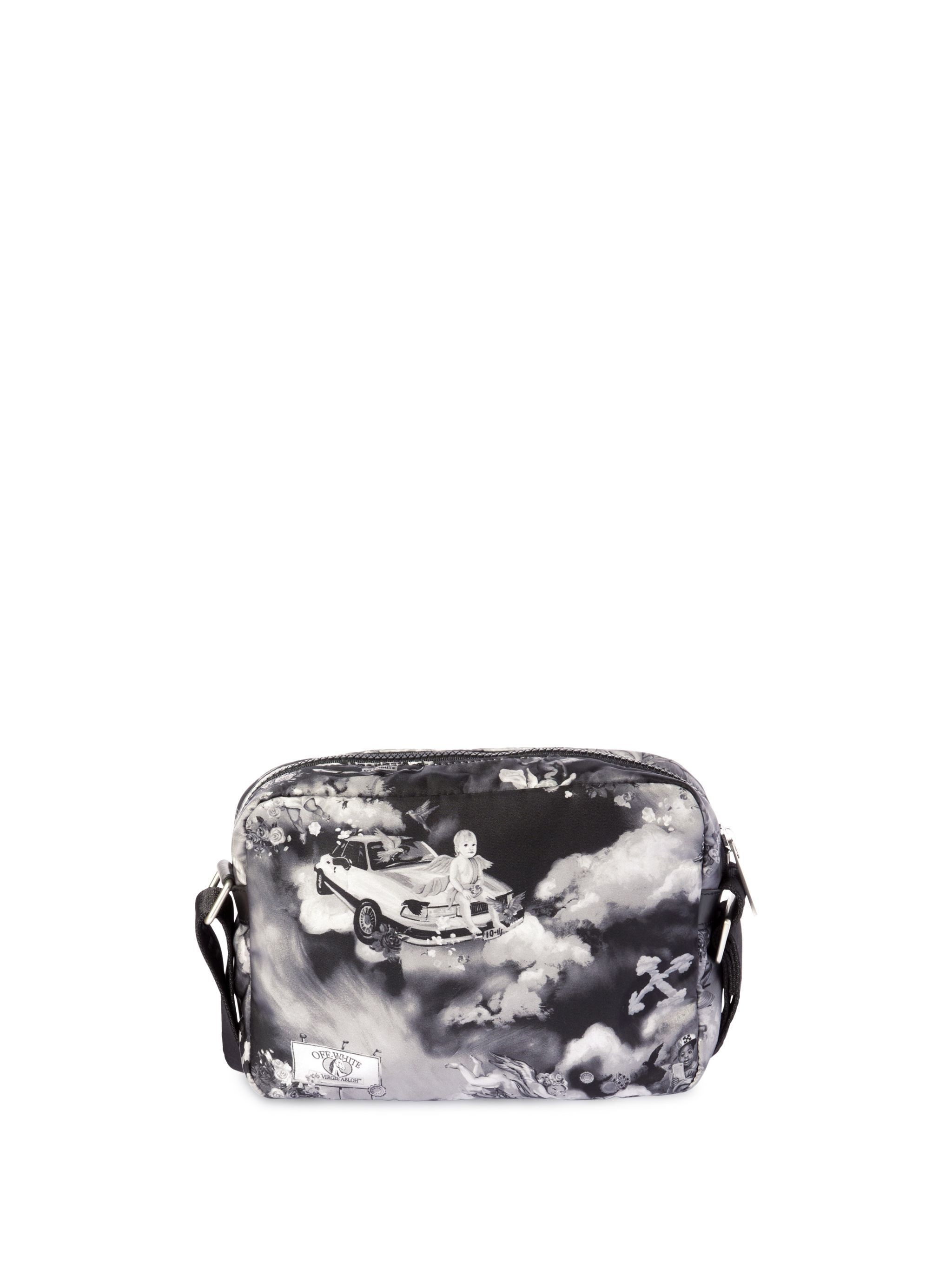 Black Fresco Print Outdoor Camera Bag - 5