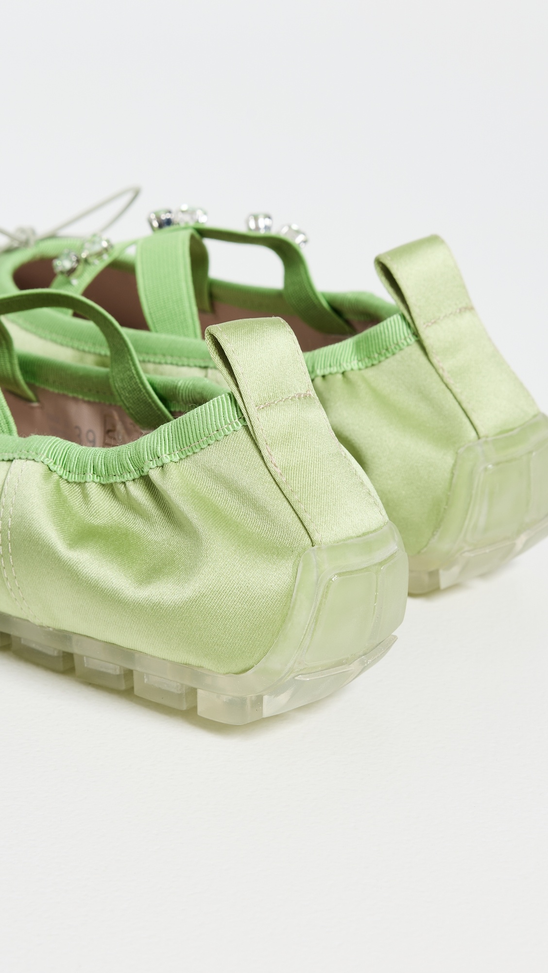 Embellished Ballerina Grip Flats - 3