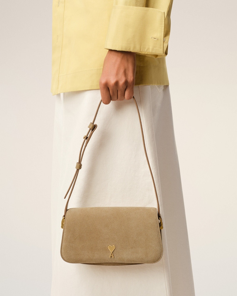AMI Paris YELLOW COW LEATHER SHOULDER PARIS PARIS BAG outlook