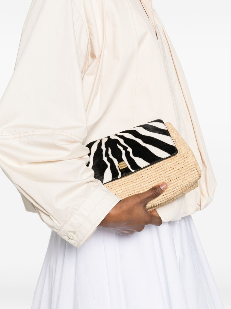 KHAITE Audrey zebra-print cross-body bag outlook