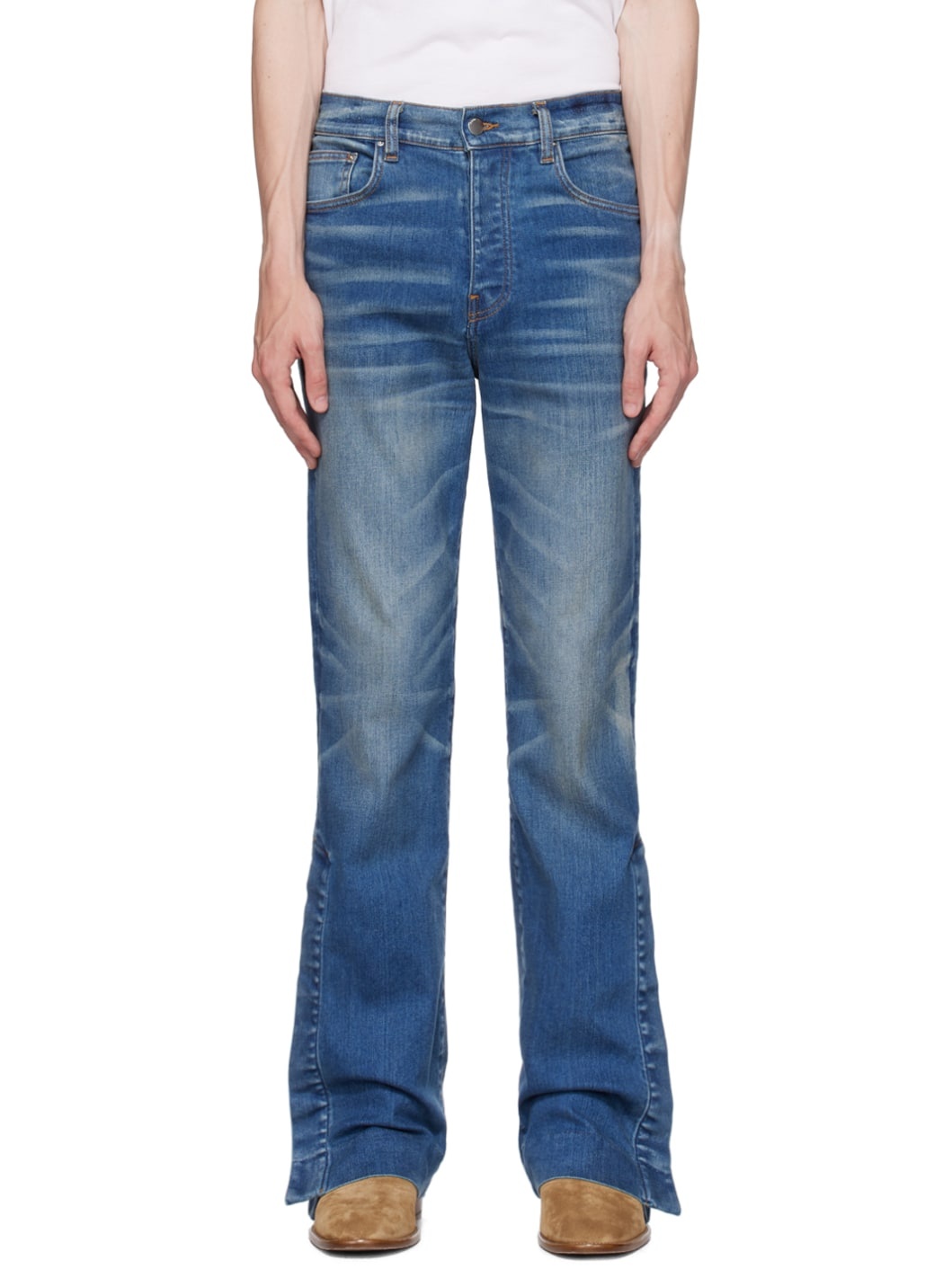 Indigo Stacked Jeans - 1