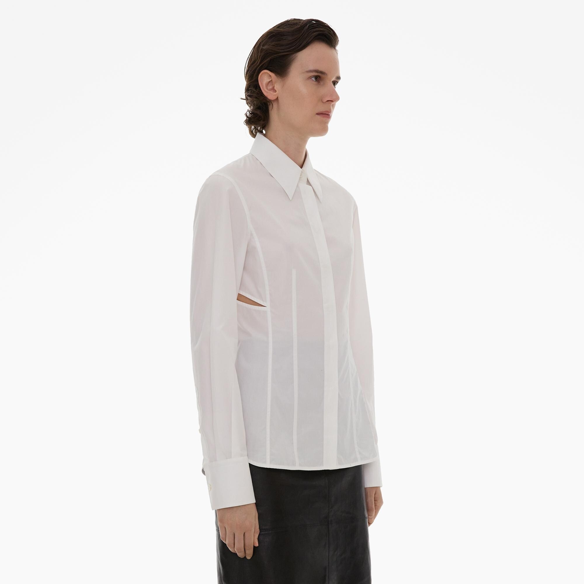 POPLIN SLASH SHIRT - 5