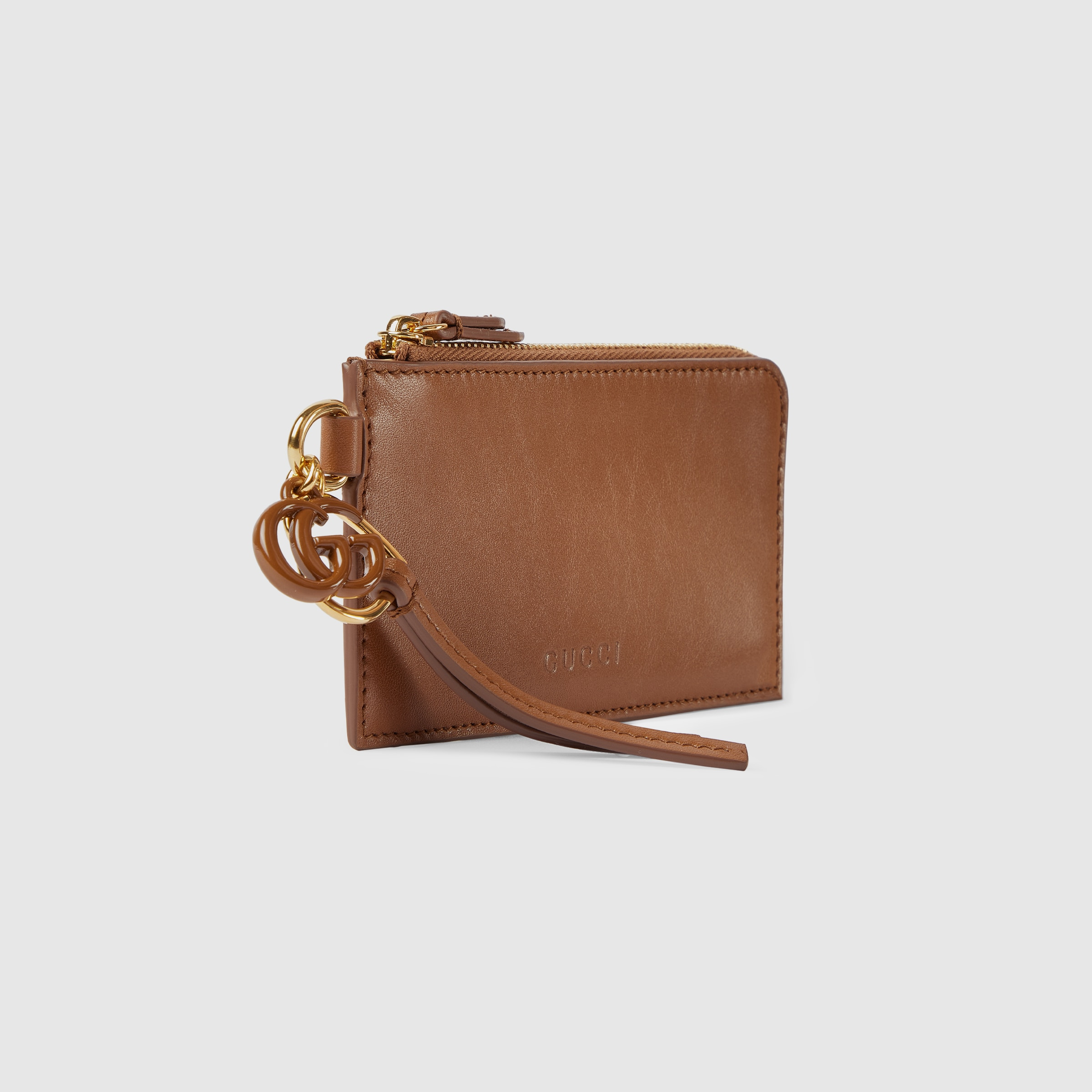 Card case with Double G charm - 3