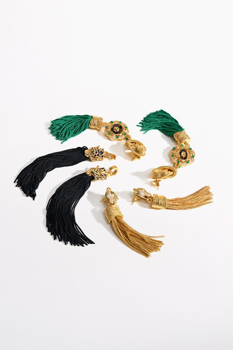 FIERCE FOLKLORE PENDANT TASSEL EARRINGS 4