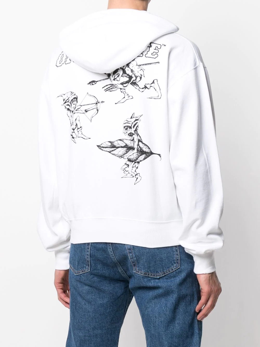 logo-print elves hoodie - 4