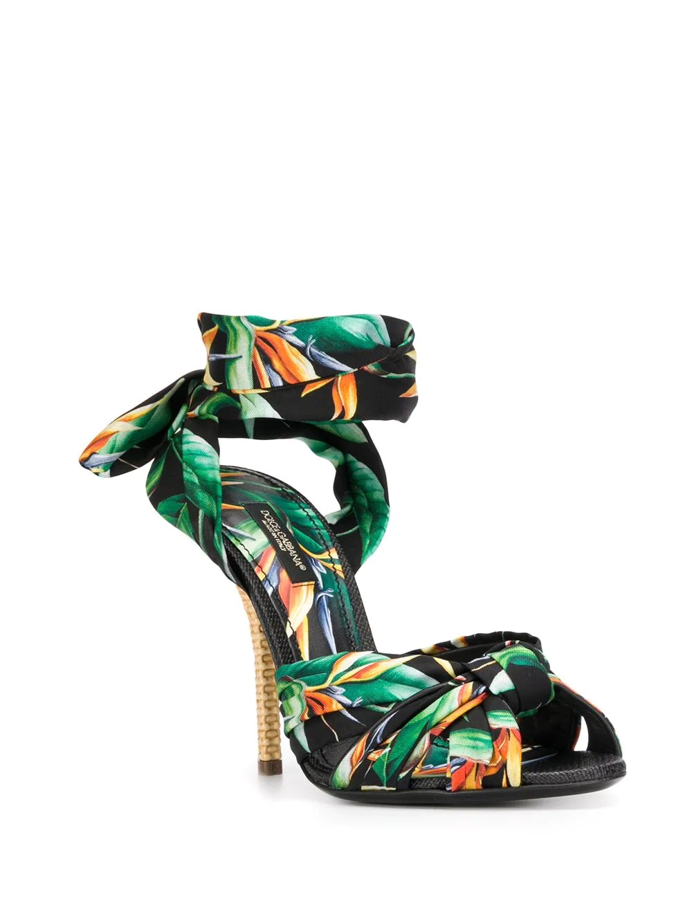 botanical-print sandals - 2