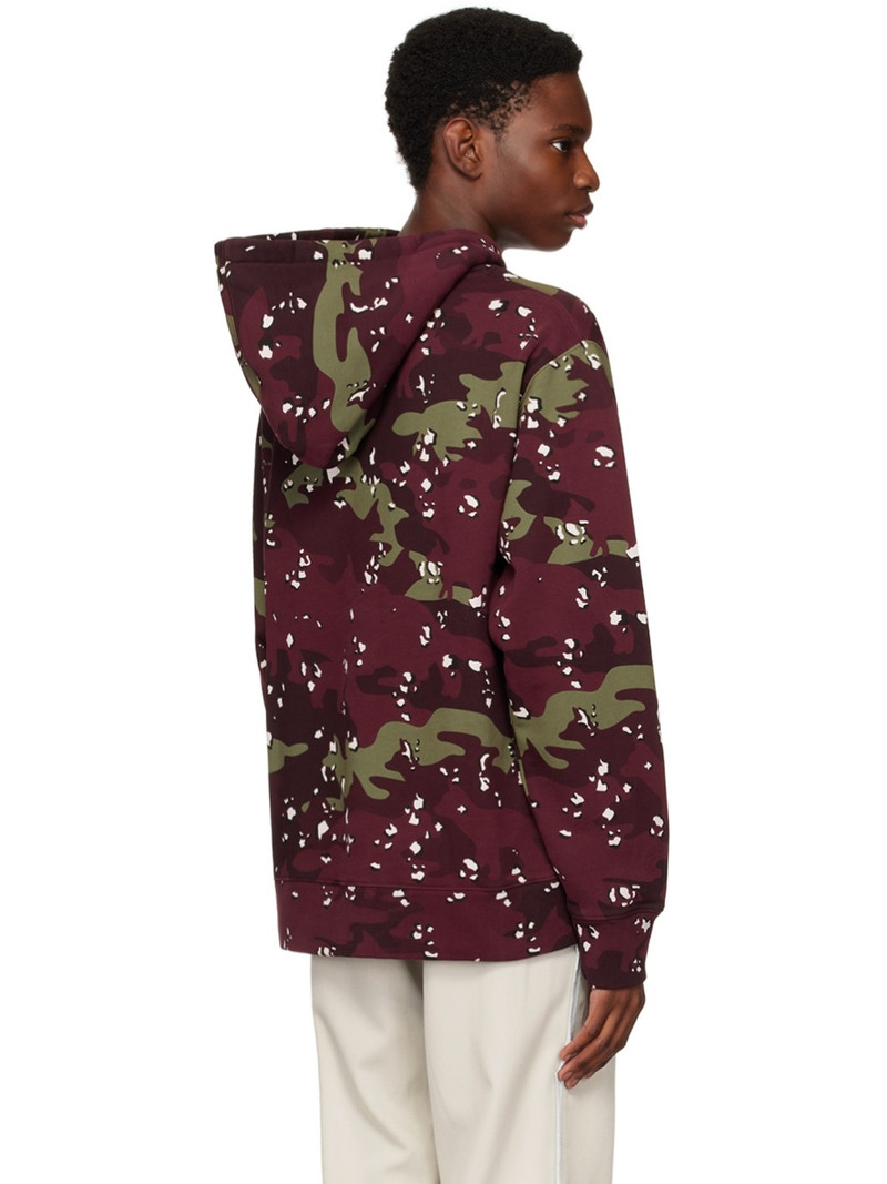 Burgundy Camo Fox Hoodie 3