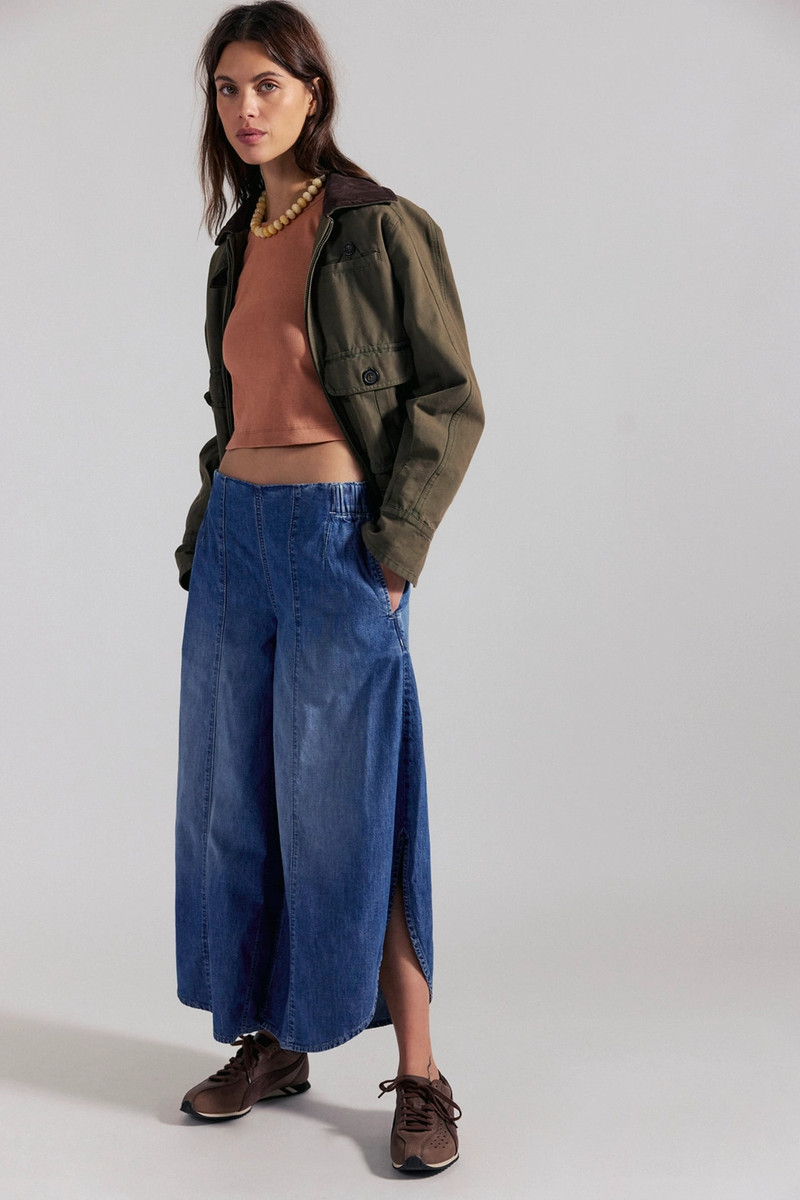 We The Free Sweet Pea Pull-On Tulip Jeans 1