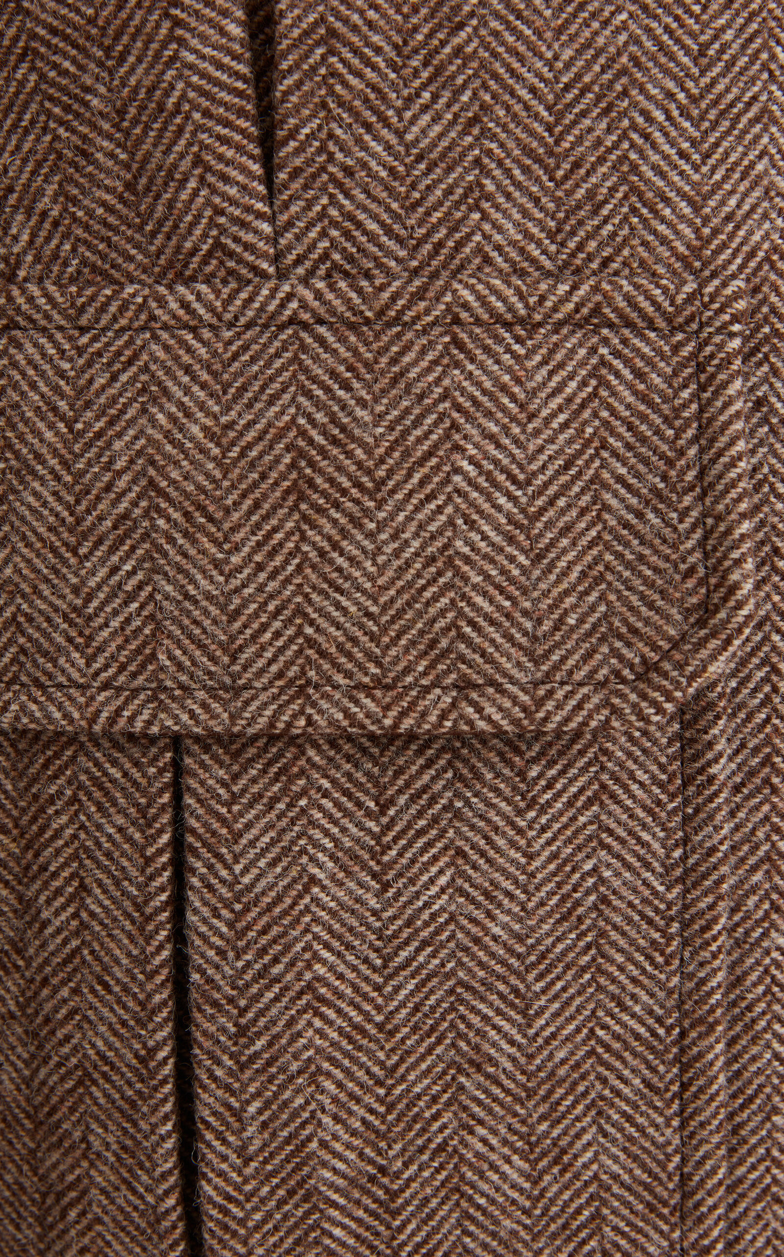 Pocket-Detailed Herringbone Wool Jacket brown - 6