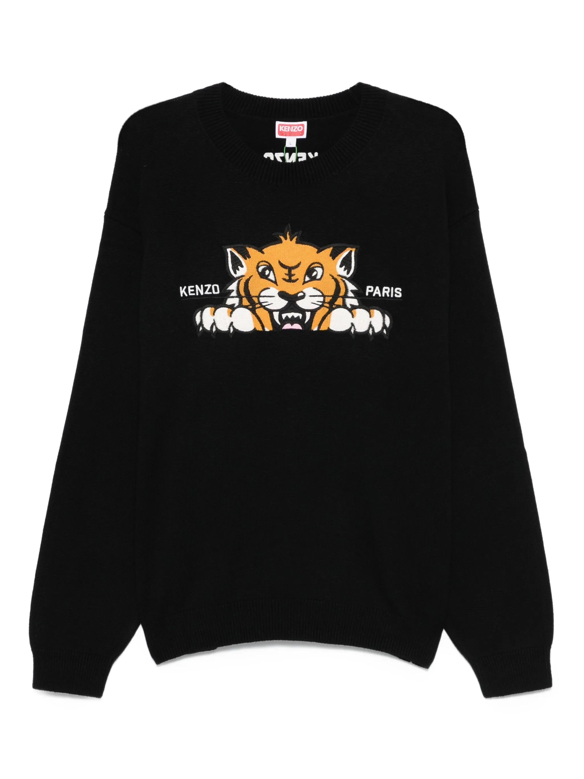 Kenzo Embroidered-tiger Crew-neck Sweater - 1