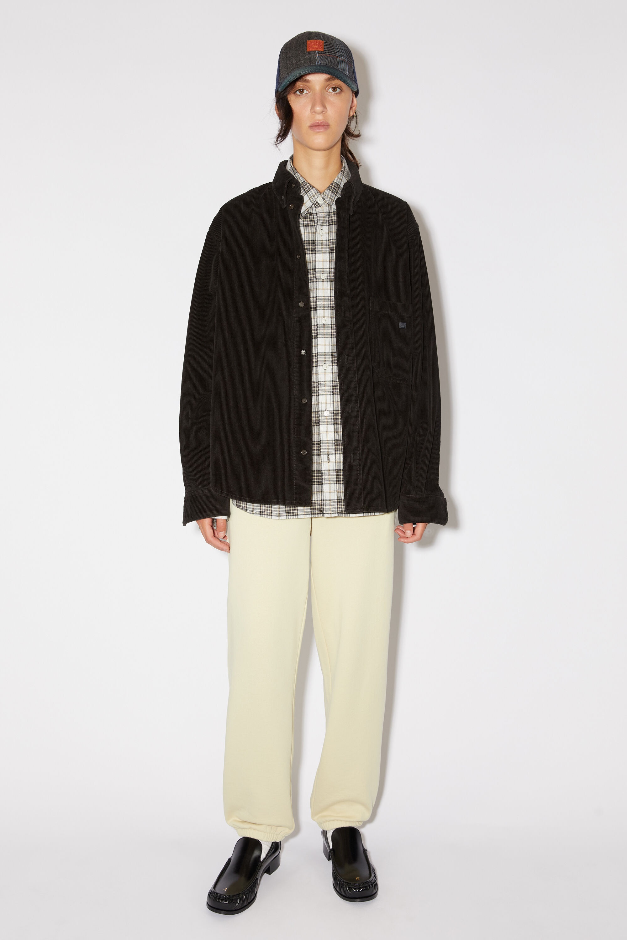 Corduroy overshirt - Black - 2