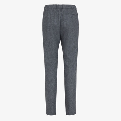 FENDI Gray wool pants outlook