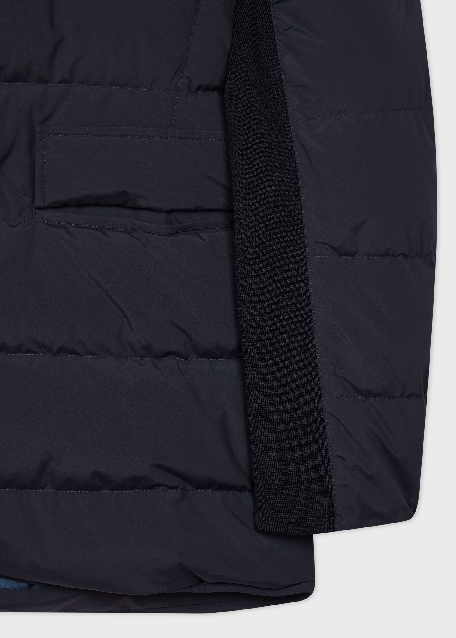 Navy Hybrid Down Jacket - 3