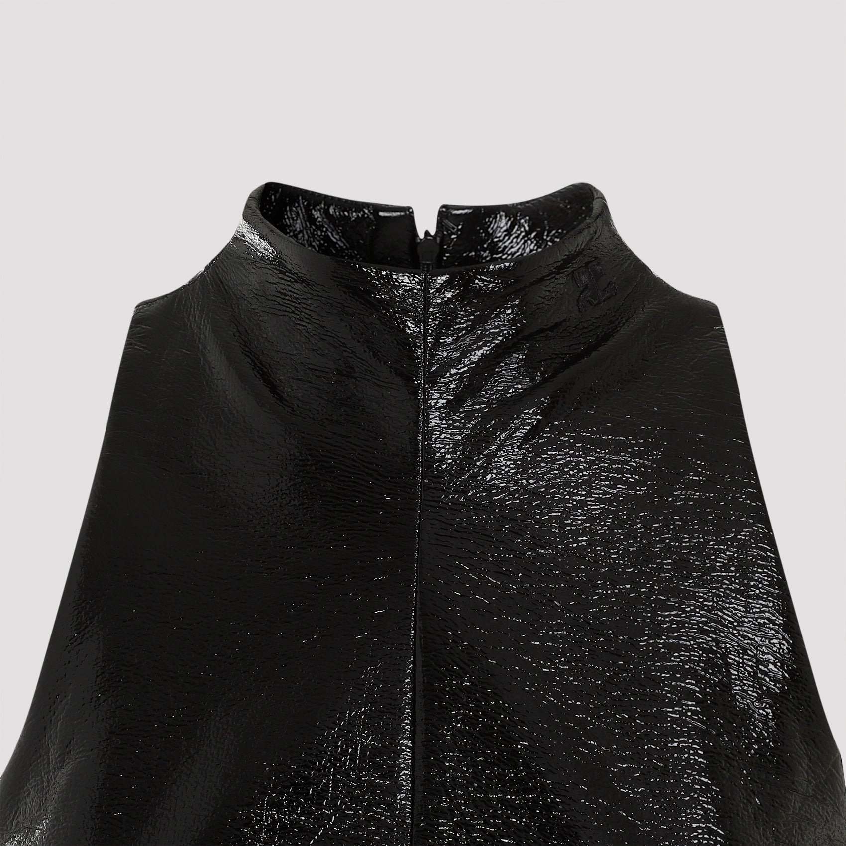 Courreges 2 Pockets Vinyl A-Line Dress Women - 3